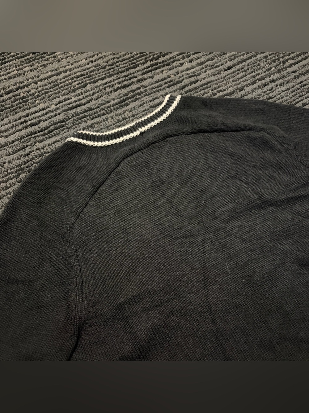 Abercrombie & Fitch thick stripe rib short sleeve sweater top - Picture 3 of 5